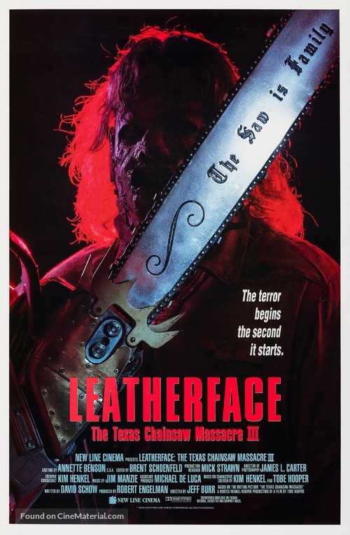 Leatherface: Texas Chainsaw Massacre III - Movie Poster