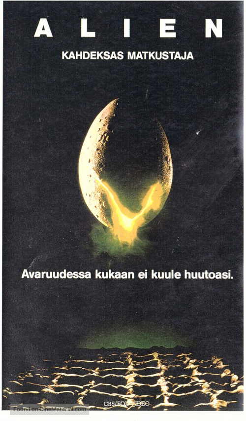 Alien - Finnish VHS movie cover