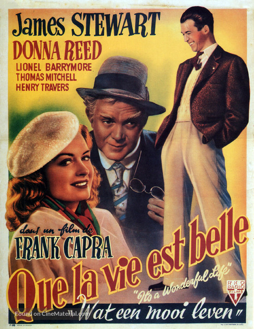 It&#039;s a Wonderful Life - Belgian Movie Poster