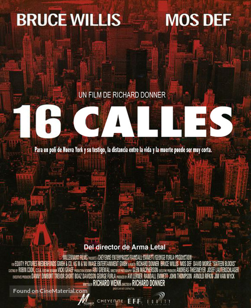 16 Blocks - Spanish poster