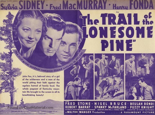 The Trail of the Lonesome Pine - poster