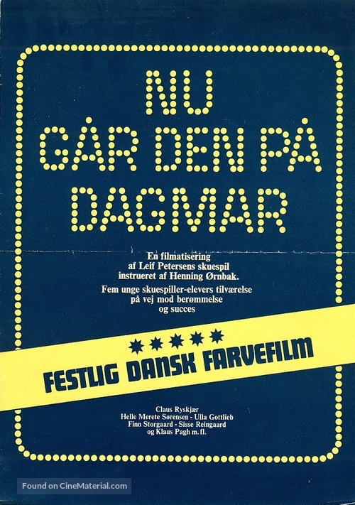 Nu g&aring;r den p&aring; Dagmar - Danish Movie Poster