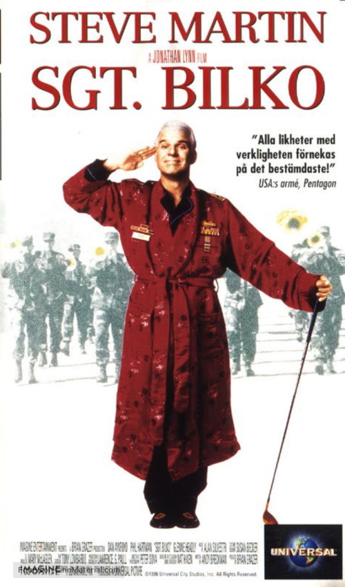 Sgt. Bilko - Swedish VHS movie cover