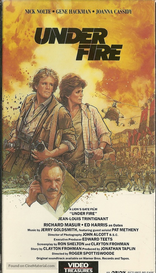 Under Fire - VHS movie cover