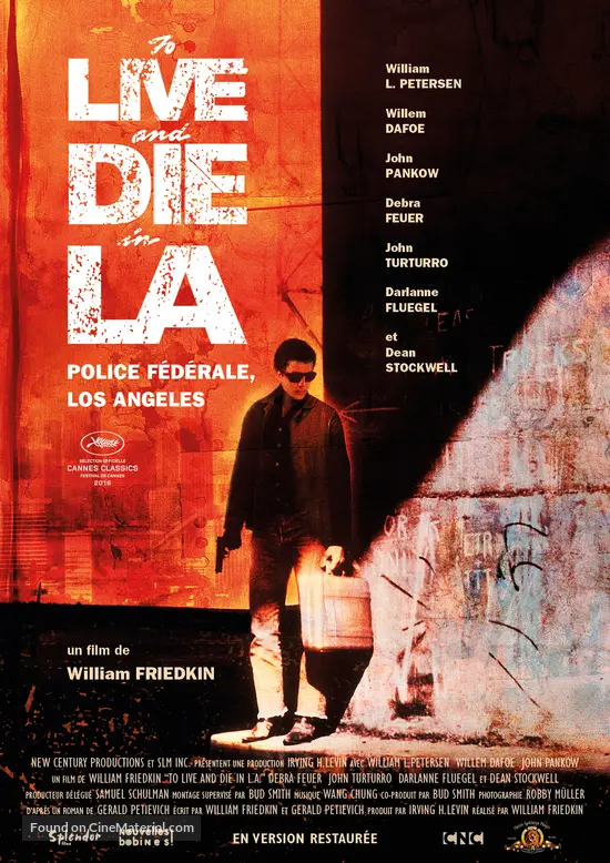 To Live and Die in L.A. - French Re-release movie poster