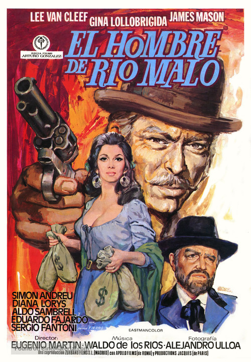 El hombre de R&iacute;o Malo - Spanish Movie Poster