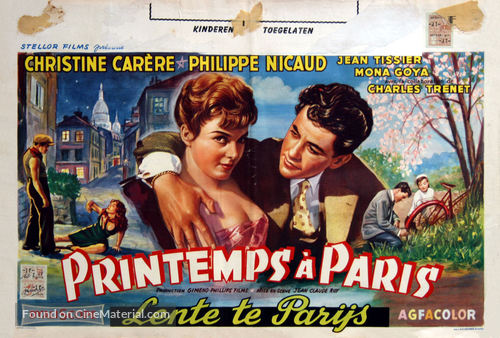 Printemps &agrave; Paris - Belgian Movie Poster
