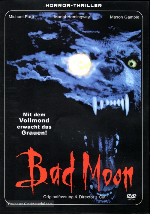 Bad Moon - German DVD movie cover