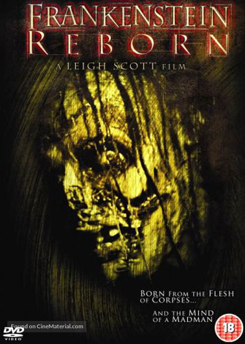 Frankenstein Reborn - British DVD movie cover