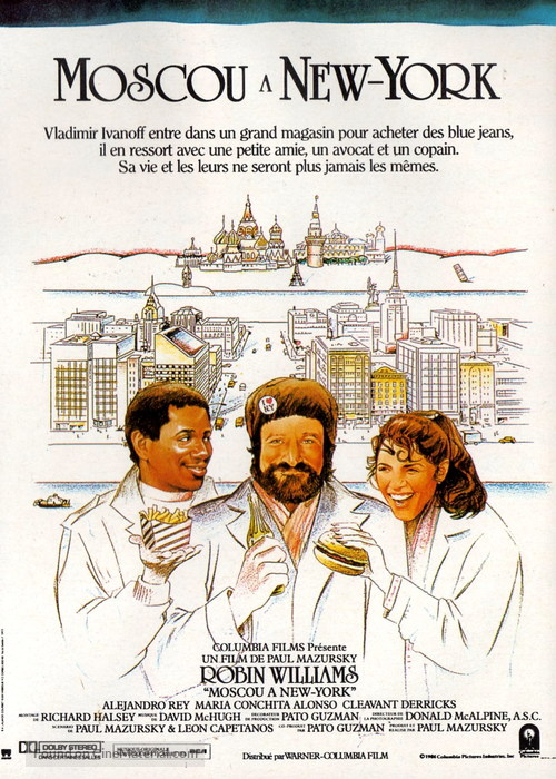 Moscow on the Hudson - French Movie Poster