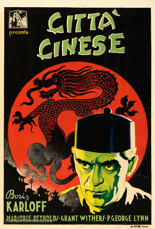 Mr. Wong in Chinatown - Italian Movie Poster
