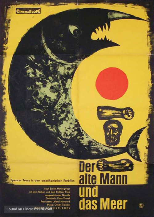 The Old Man and the Sea - German Movie Poster