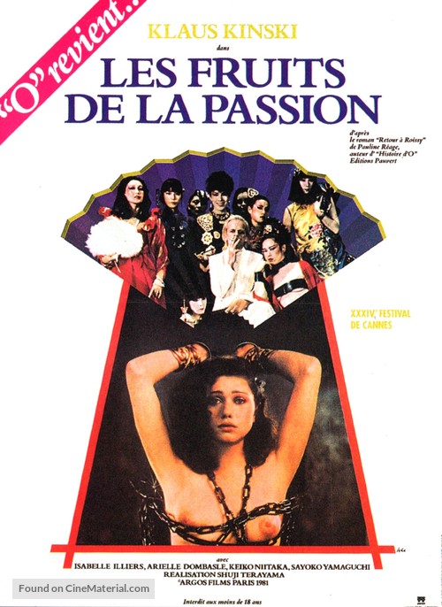 Les fruits de la passion - French Movie Poster