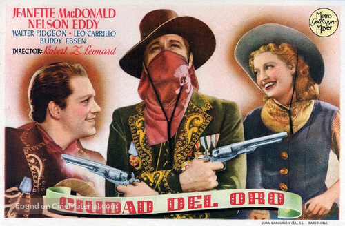 The Girl of the Golden West - Spanish Movie Poster