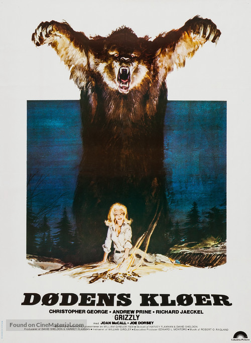 Grizzly - Danish Movie Poster