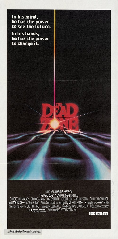 The Dead Zone - Australian Movie Poster