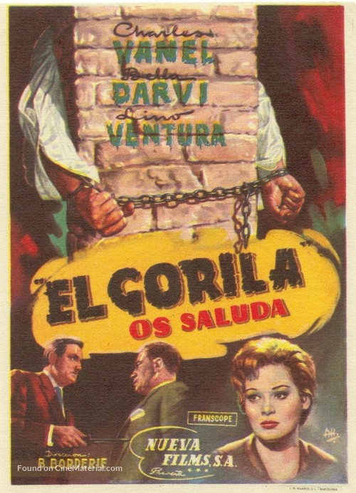 Le gorille vous salue bien - Spanish Movie Poster