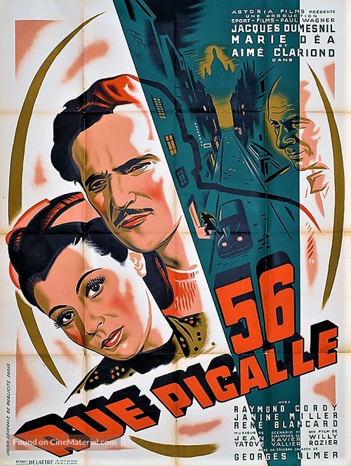 56, rue Pigalle - French Movie Poster