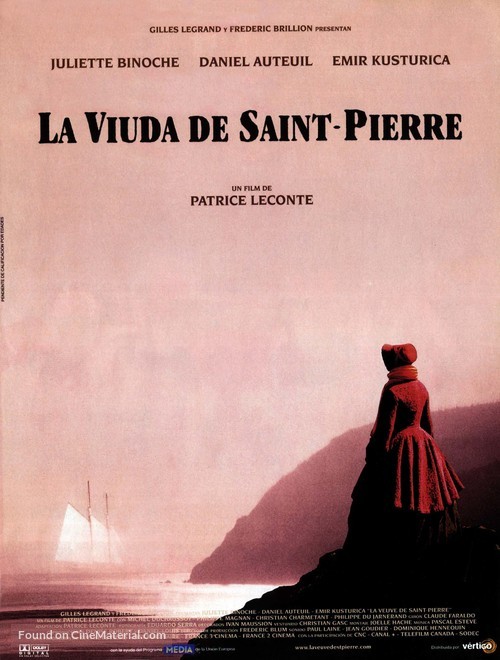 La veuve de Saint-Pierre - Spanish Movie Poster