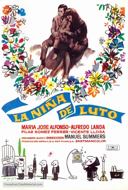 Ni&ntilde;a de luto, La - Spanish Movie Poster