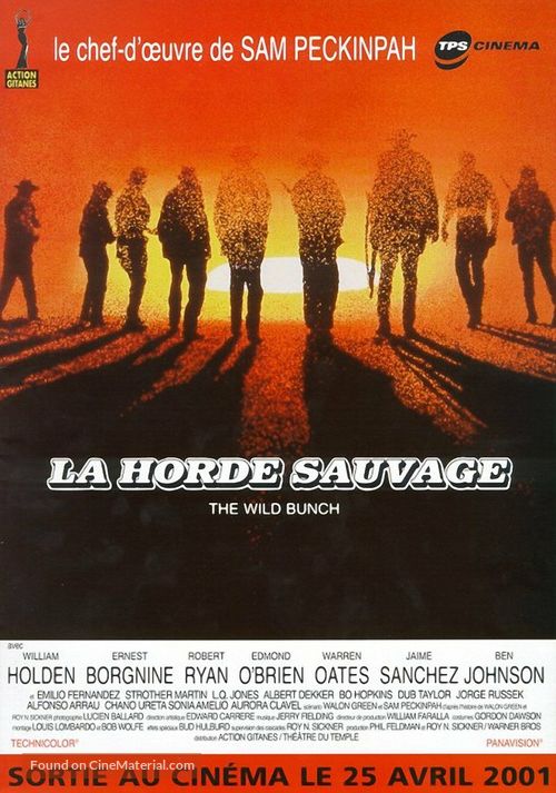 The Wild Bunch - French Re-release movie poster