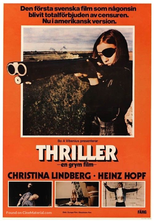 Thriller - en grym film - Swedish Movie Poster