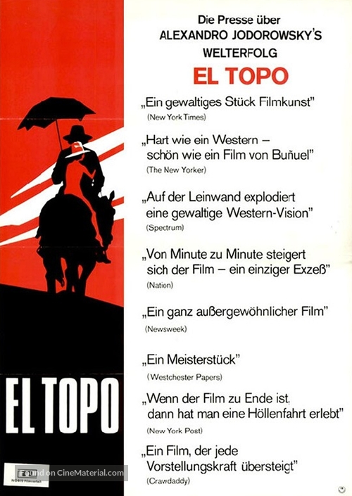 El topo - German Movie Poster