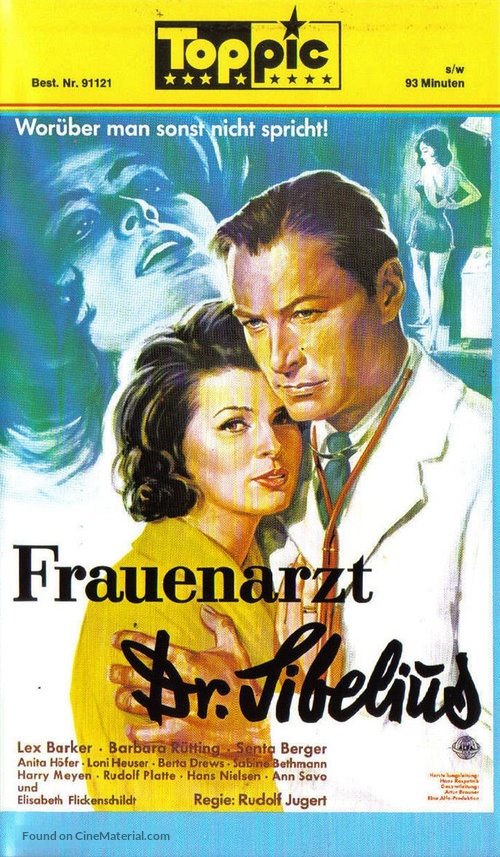 Frauenarzt Dr. Sibelius - German VHS movie cover