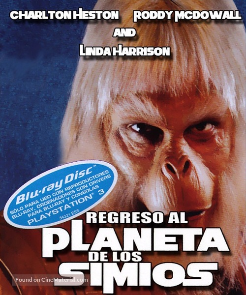 Beneath the Planet of the Apes - Spanish Movie Cover