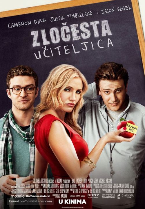 Bad Teacher - Croatian Movie Poster