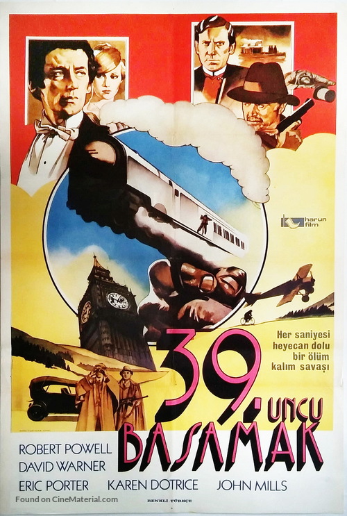 The Thirty Nine Steps - Turkish Movie Poster