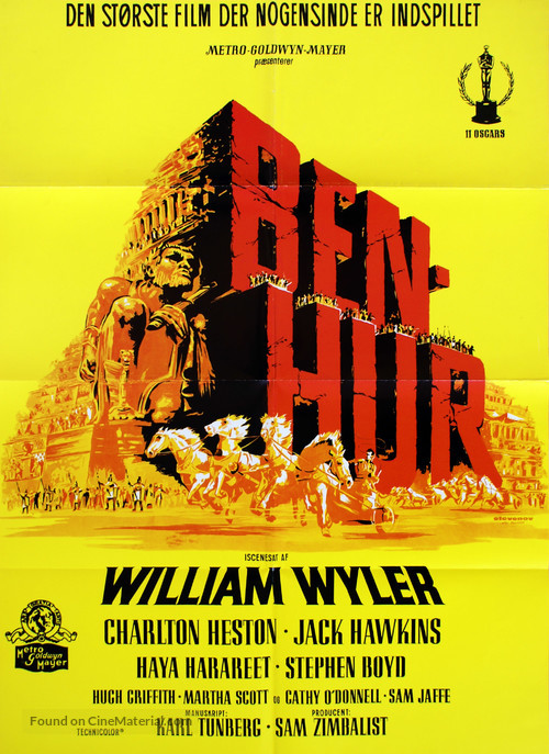 Ben-Hur - Danish Movie Poster