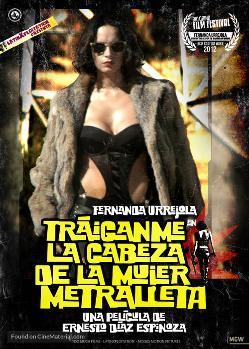 Tr&aacute;iganme la cabeza de la mujer metralleta - Chilean Movie Poster