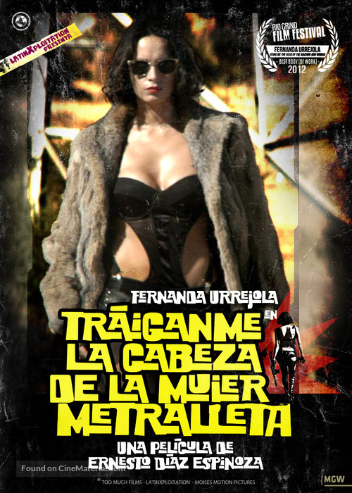 Tr&aacute;iganme la cabeza de la mujer metralleta - Chilean Movie Poster