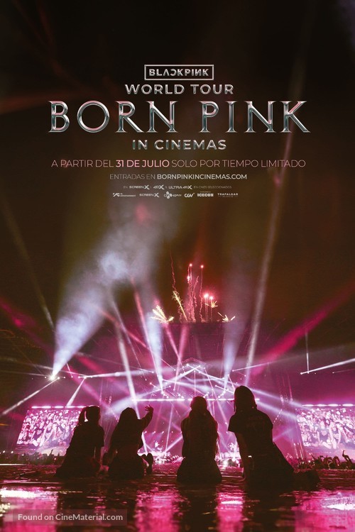 Blackpink World Tour (Born Pink) in Cinemas - Spanish Movie Poster