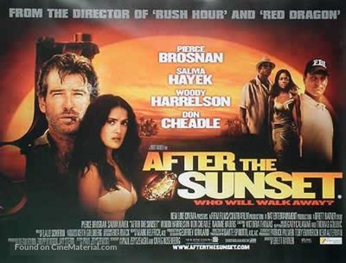 After the Sunset - British Theatrical movie poster