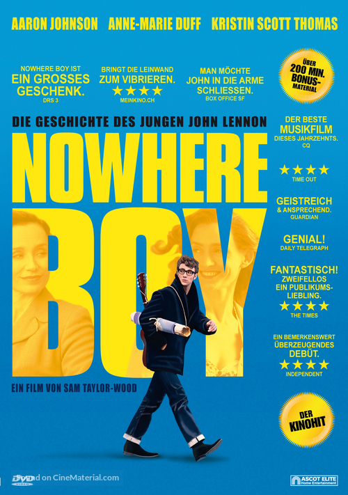 Nowhere Boy - Swiss DVD movie cover