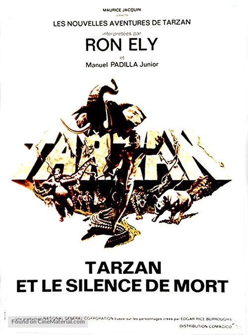 Tarzan&#039;s Deadly Silence - French Movie Poster