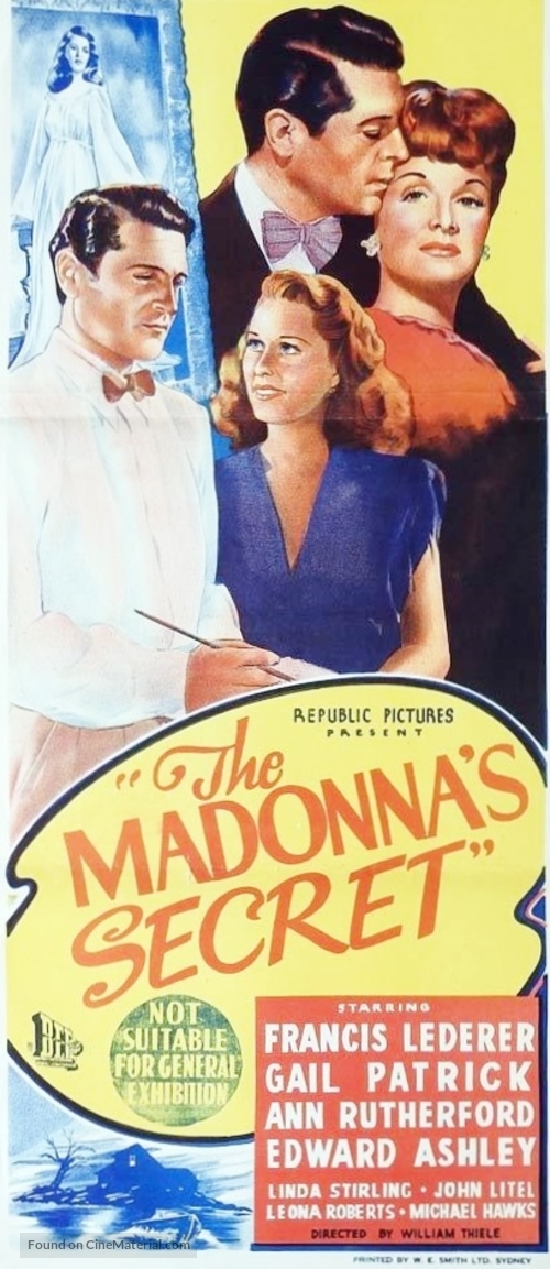 The Madonna&#039;s Secret - Australian Movie Poster