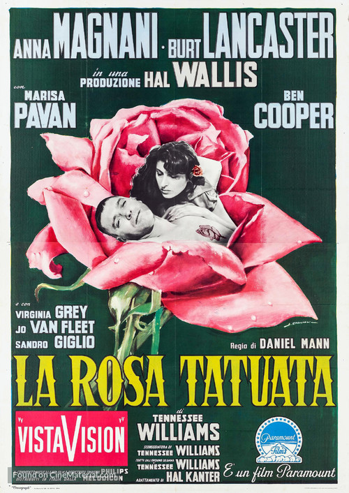 The Rose Tattoo (1955) Italian movie poster