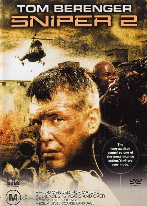 Sniper 2 - Australian DVD movie cover