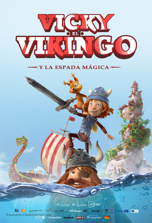 Vic the Viking and the Magic Sword - Spanish Movie Poster