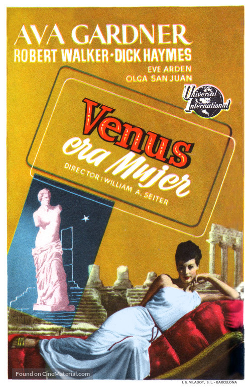 One Touch of Venus - Spanish Movie Poster