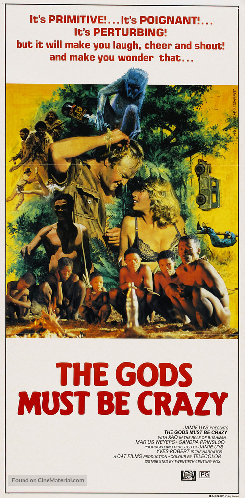 The Gods Must Be Crazy - Australian Movie Poster