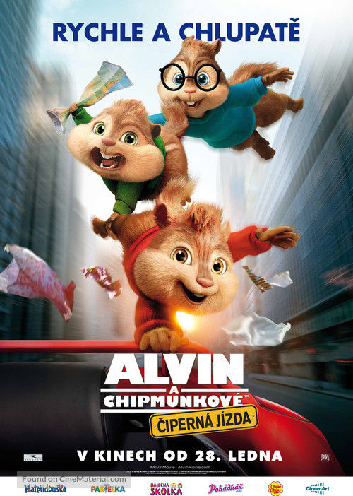 Alvin and the Chipmunks: The Road Chip - Czech Movie Poster