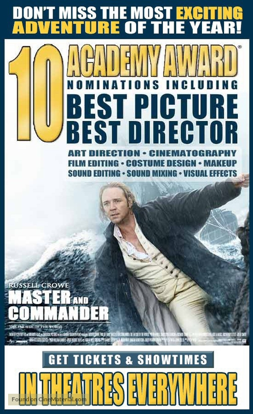 Master and Commander: The Far Side of the World - Movie Poster