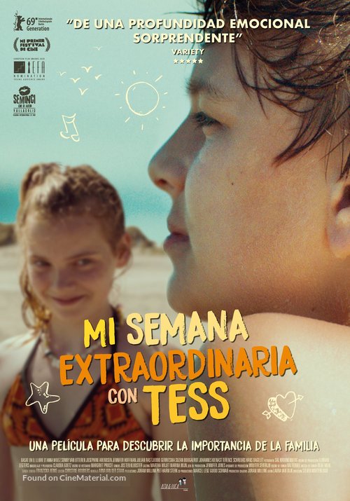 My Extraordinary Summer with Tess - Spanish Movie Poster