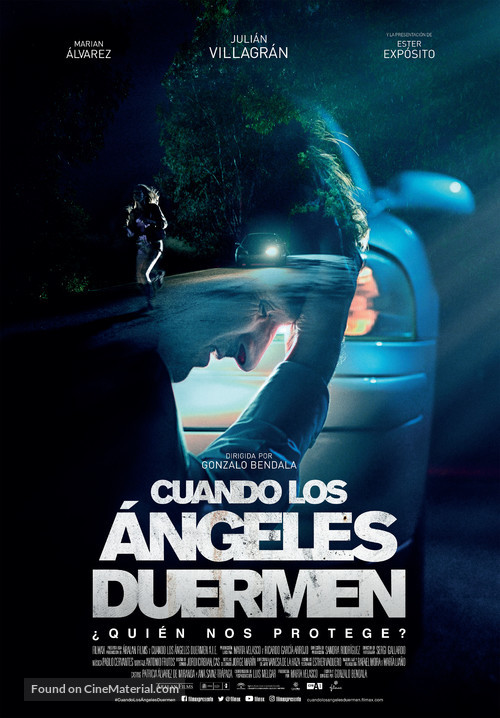 Cuando los &aacute;ngeles duermen - Spanish Movie Poster