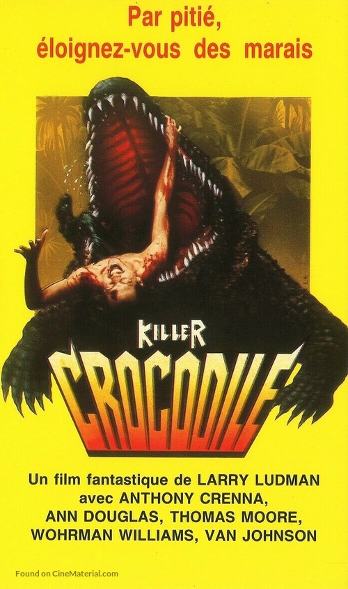 Killer Crocodile - French VHS movie cover