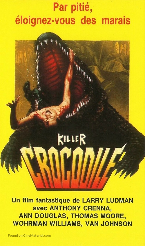 Killer Crocodile - French VHS movie cover